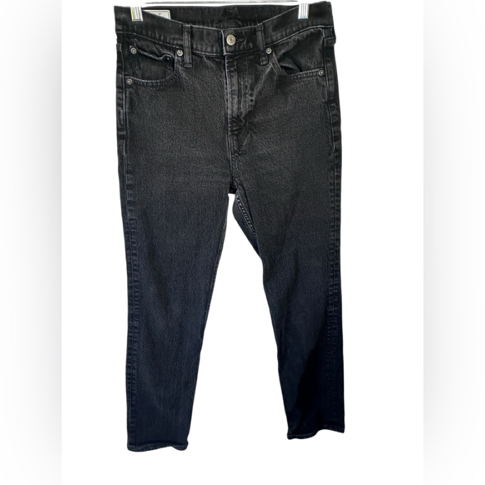 GAP Black 90's Straight High Rise JeanY2K Look Size 8/29 Stretch Classic‎ Preppy